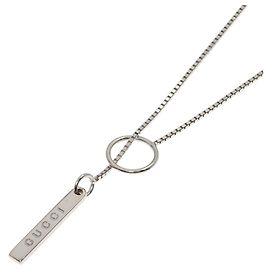 Collar Lariat Gucci en oro blanco de 18K Otro