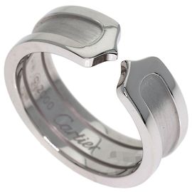 Cartier C2 White Gold Band Ring Other