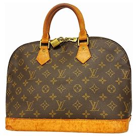 Bolsa de mão Louis Vuitton Alma Monogram Marrom