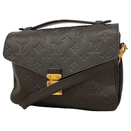 Bolsa Louis Vuitton Monogram Empreinte Pochette Metis MM Preto