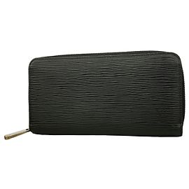 Portafoglio Zippy Louis Vuitton in Epi Noir Nero