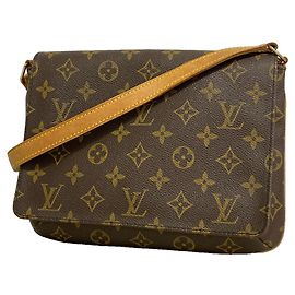 Borsa a tracolla Louis Vuitton Monogram Musette Tango Marrone