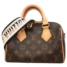 Sac à main Louis Vuitton Monogram Speedy Bandoulière 20 Noir
