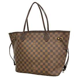 Louis Vuitton Damier Neverfull MM Tote Bag Damier ebene