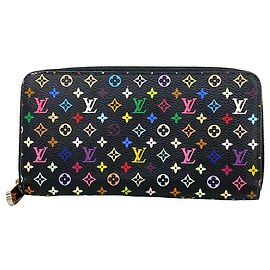 Louis Vuitton Monogram Multicolor Zippy Wallet Rot