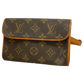 Sac banane Louis Vuitton Monogram Pochette Florentine Marron