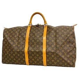 Louis Vuitton Boston Bag - Monogram Keepall 60 Brown