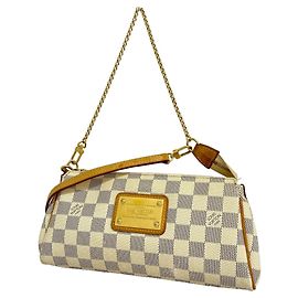 Louis Vuitton Damier Azur Eva Handbag White