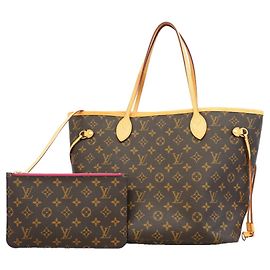 Borsa Tote Louis Vuitton Monogram Neverfull MM Rosa