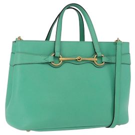 Gucci Bright Bit Convertible Leather Large Vert