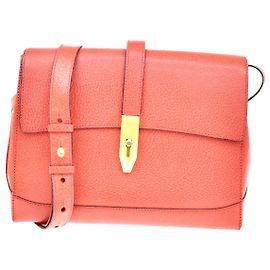 Céline Celine Shoulder Leather Vermelho