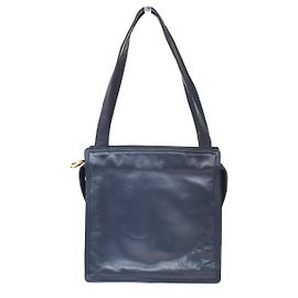 Loewe Vintage Anagram Zip Leather Blu navy
