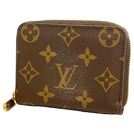 Portamonete Zippy Monogram Louis Vuitton Marrone