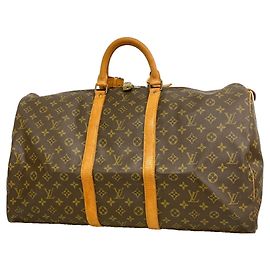 Louis Vuitton Boston Monogram Keepall 55 Marrom
