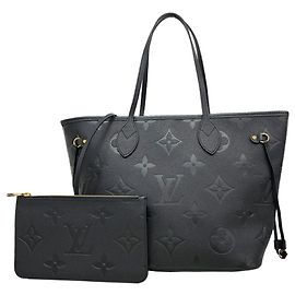 Louis Vuitton Neverfull MM Monogram Empreinte Tote Bag Schwarz