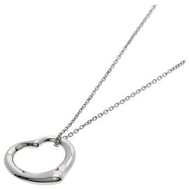 Autre Marque Tiffany & Co. Open Heart Halskette aus Platin Andere