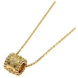 Collier Perlee Trèfle Diamants Van Cleef & Arpels Doré