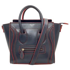 Céline Celine Luggage Nano 2-Way Handbag Navy blue