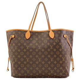 Sac cabas Louis Vuitton Neverfull GM Marron Monogramme