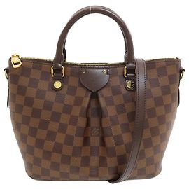 Louis Vuitton N41545 Siena PM Handbag Marrom Damier ebene
