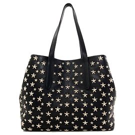Jimmy Choo Sofia Star Motif Tote Bag Schwarz