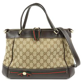 Gucci Mayfair Convertible GG Canvas Small Beige