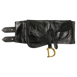 Cintura Saddle Christian Dior Nero