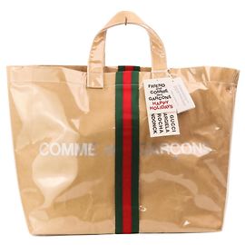 Saco Tote GUCCI x COMME des GARÇONS em vinil bege Bege
