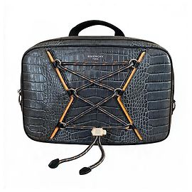 Givenchy Bond – Crocodile-Embossed Leather Backpack – Spring/Summer 2020 Altro Grigio