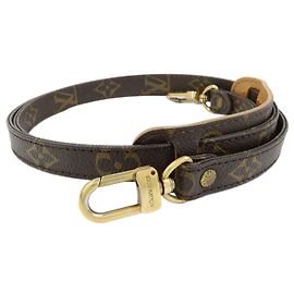 Louis Vuitton Shoulder Strap Monogram Canvas 16mm Brown