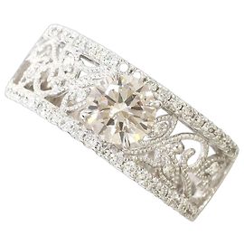 Autre Marque 18K Weißgold Diamant-Bandring Golden