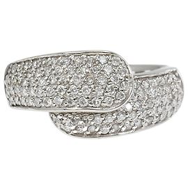 Autre Marque 18K Weißgold Diamant-Bandring Golden