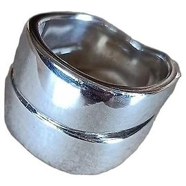 Hermès Silberring Größe 55 Silber
