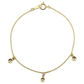 Autre Marque Bracciale con charm in oro giallo 18K e diamanti D'oro