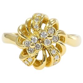 Autre Marque Ehering aus 18K Gelbgold mit Diamant Golden