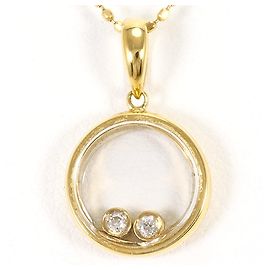 Autre Marque Collar de oro amarillo 18K con diamante Dorado