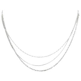 Autre Marque Halskette aus 18K Weißgold Golden