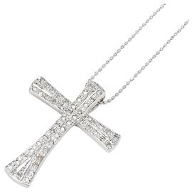 Autre Marque Collana in oro bianco 18K e diamanti D'oro