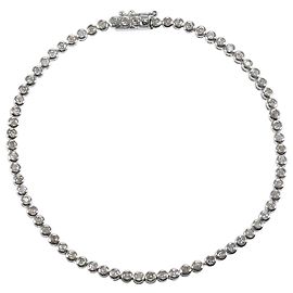 Autre Marque 18K White Gold Charm Bracelet with Diamond Golden