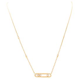 Collana Messika "Baby Move" in oro rosa e diamanti. Altro