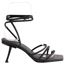 Tacchi Cult Gaia in pelle nera Nero