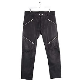 Pantaloni in pelle neri Diesel XL Nero