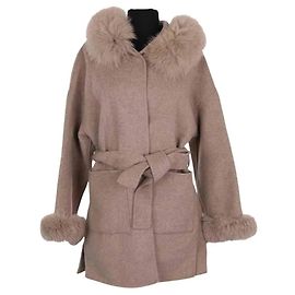 Max Mara Wollmantel beige Beige