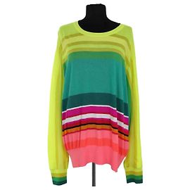 Autre Marque Maglione Christopher John Rogers Multicolore in Lana XXL Multicolore
