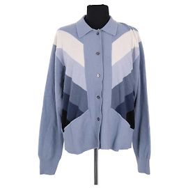 Autre Marque Cardigan BRUT en laine bleu Bleu