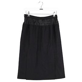 Saia Louis Vuitton de lã preta Preto