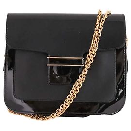 Vanessa Bruno Mini Bag Black Patent Leather Black