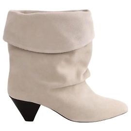 Isabel Marant Beige Leather Ankle Boots Beige