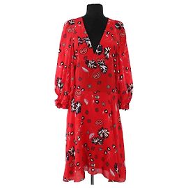 Vestido de seda rojo Zadig & Voltaire Roja