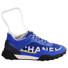 Sneakers Chanel blu in tessuto Blu